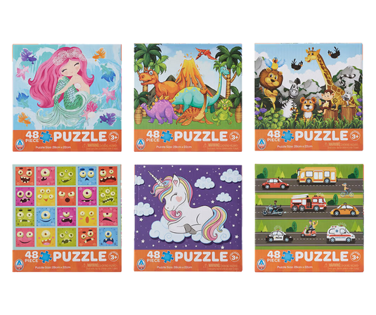 48 Piece Puzzle Ultimate Kids' Jigsaw Puzzle Set - Assorted