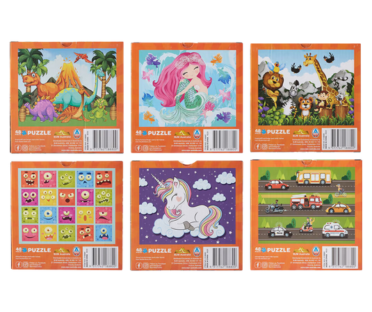 48 Piece Puzzle Ultimate Kids' Jigsaw Puzzle Set - Assorted