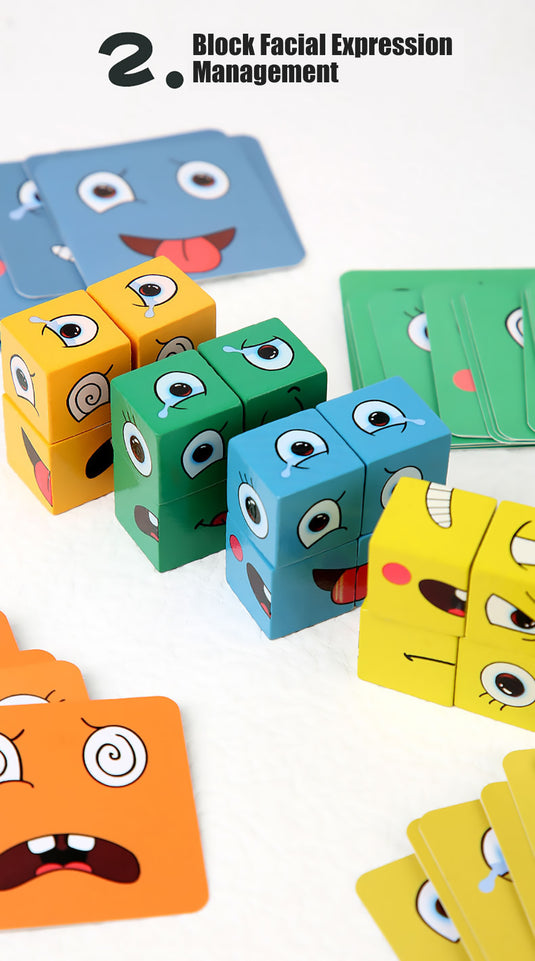 ExpressionQuest Cube: Interactive Montessori Puzzle for Early Learning & Fun