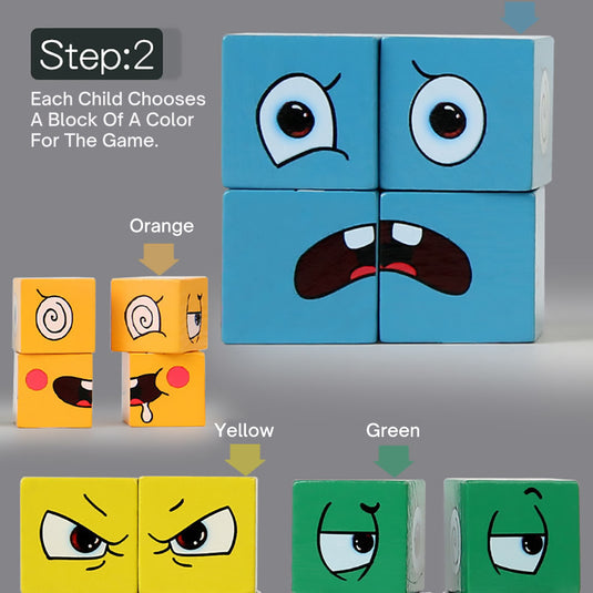 ExpressionQuest Cube: Interactive Montessori Puzzle for Early Learning & Fun