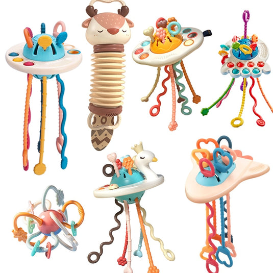 Silicone Pull String Toys